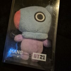 FRIENDS BT21 Mang Plush Doll - Blue and Pink
